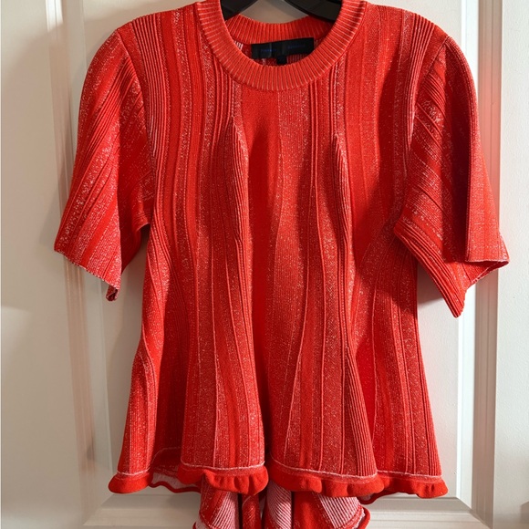 NWOT - Proenza Schouler Black Label  Orang Short Sleeve Sweater Size M - Picture 12 of 14